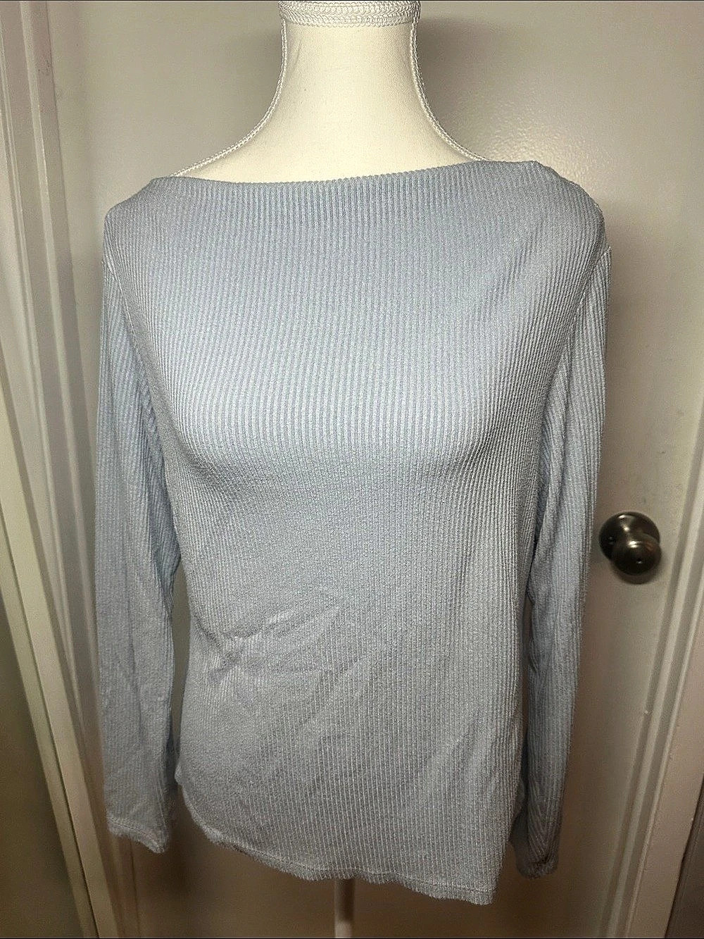 Banana Republic Baby blue Long Sleeve Knit Sweater